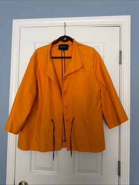 Lafayette 148 New York Orange Drawstring Jacket